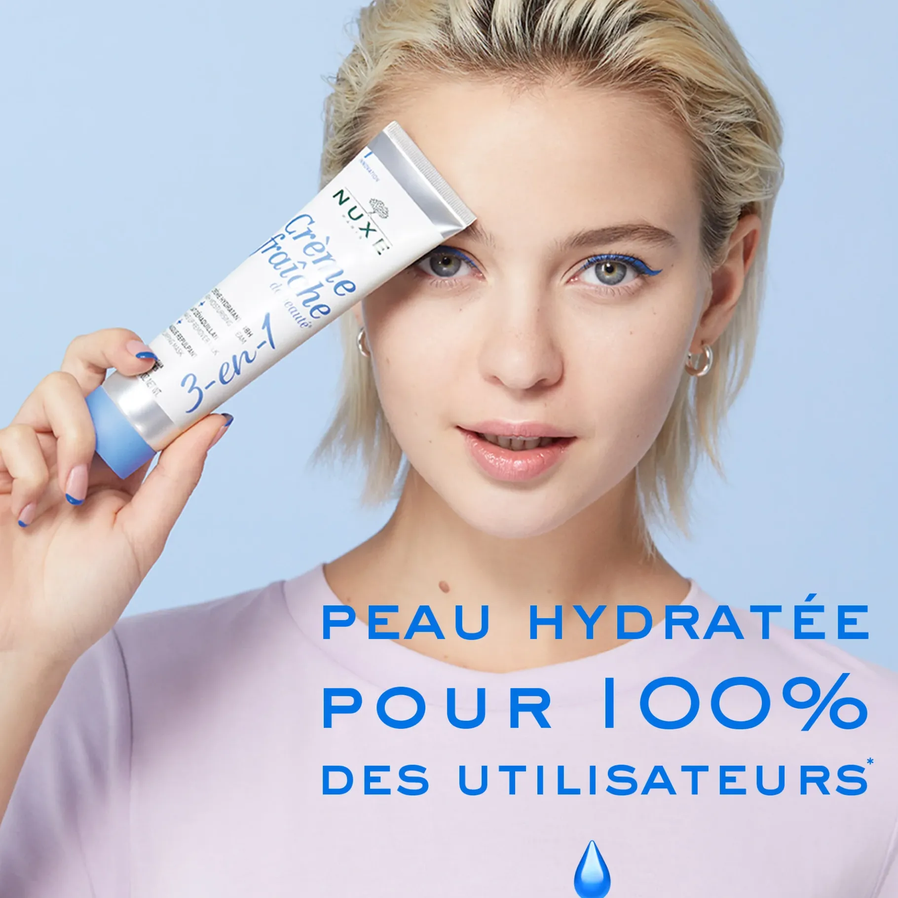 Hydratation|Masque|NUXE Crème fraîche de beauté® 3-en-1, Crème Hydratante 48h, Lait Démaquillant, Masque Repulpant