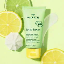 Huiles 100% Végétales|Eclat & Anti-tache|NUXE Crème mains et ongles, Sweet Lemon 50 ml