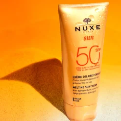 Protection Solaire|Protection Solaire|NUXE Duo Crème Solaire Fondante Haute Protection SPF50 visage et Lait Fraicheur Après-Soleil visage et corps 50ml offert