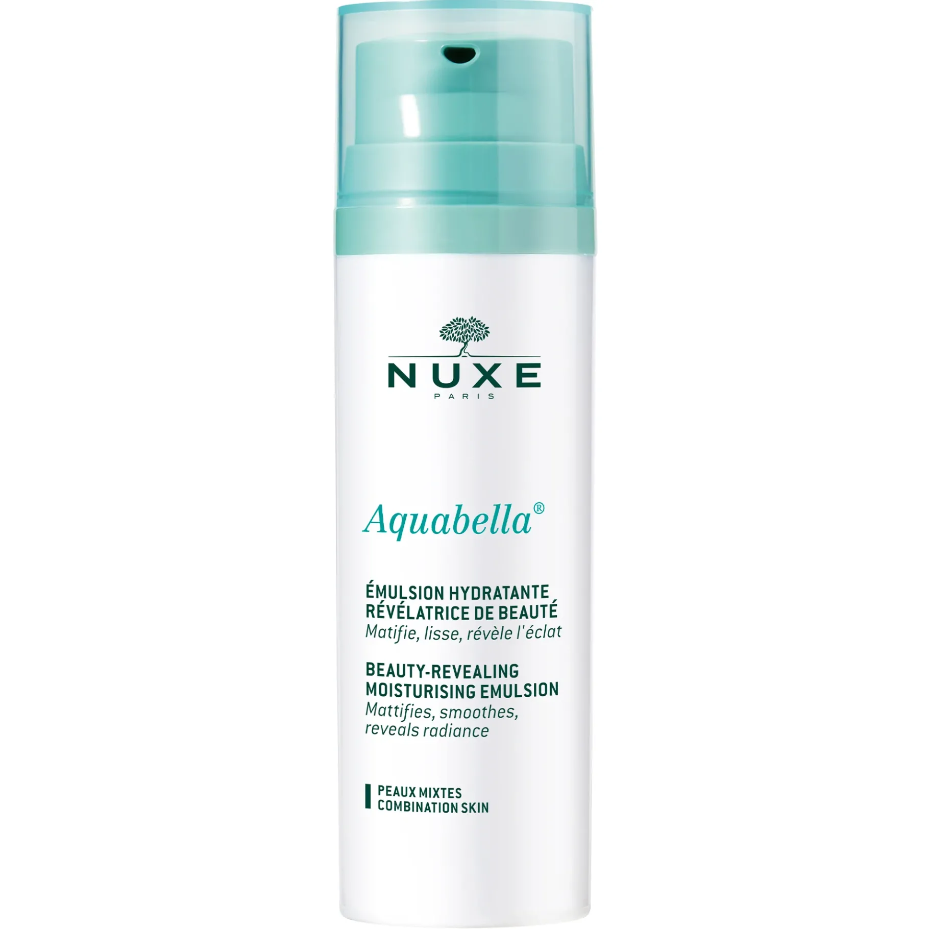 Teint Unifié & Pores Resserreés|Anti-imperfections & Brillance|NUXE Emulsion Hydratante Révélatrice de beauté