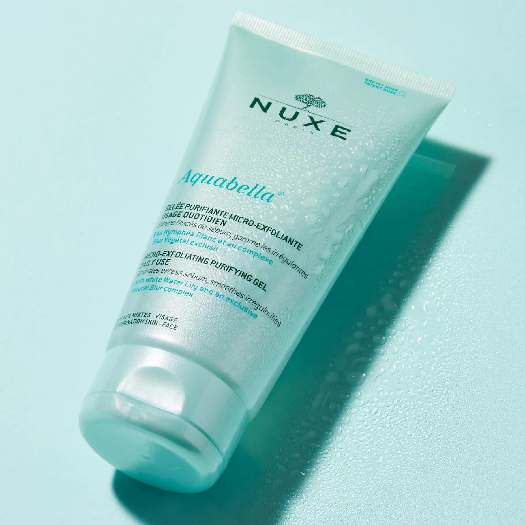 Teint Unifié & Pores Resserreés|Eclat & Anti-tache|NUXE Gelée Purifiante Micro-exfoliante