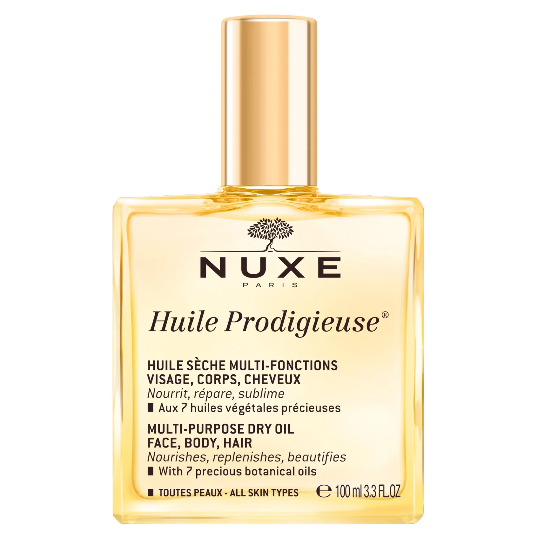 Huiles 100% Végétales|Fermeté & Sublimateur Corps|NUXE Huile Prodigieuse® 100ml