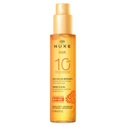 Anti-oxydants|Protection Solaire|NUXE Huile Solaire Bronzante Faible Protection SPF10 visage et corps