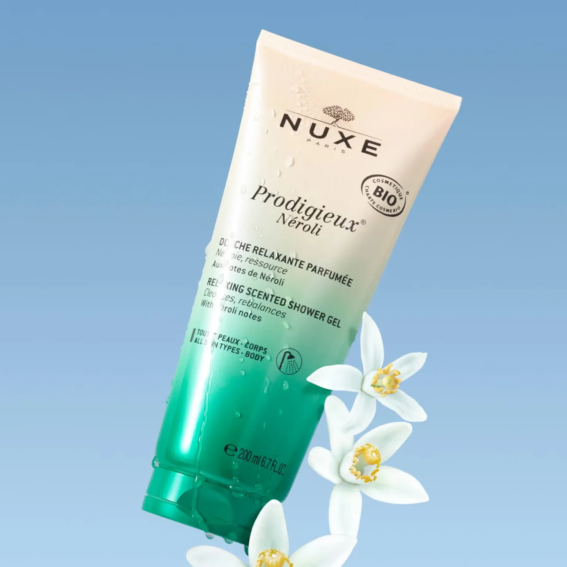 Petits Prix|Gel Douche|NUXE Prodigieux®Néroli Gelée de douche relaxante 200ml