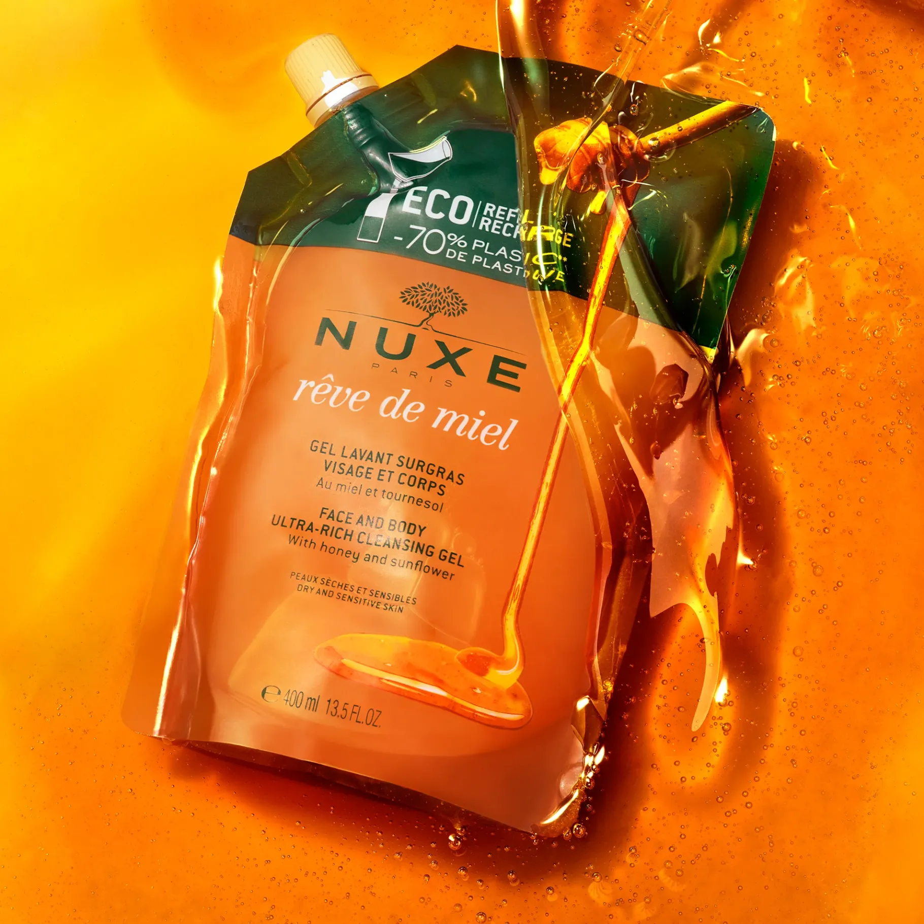Gel Douche|NUXE Recharge Gel Lavant visage et corps