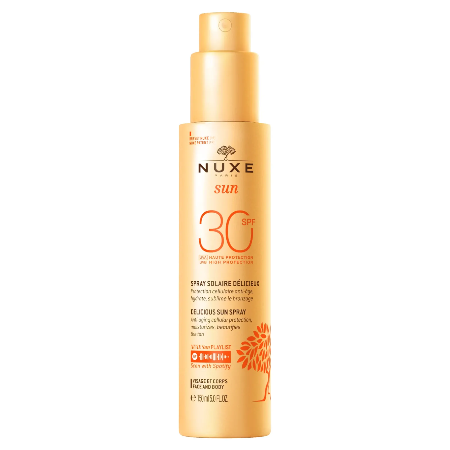 Anti-oxydants|Protection Solaire|NUXE Spray Solaire Délicieux Haute Protection SPF30 visage et corps