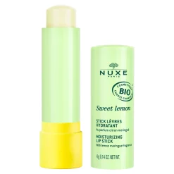 Huiles 100% Végétales|Hydratation|NUXE Stick lèvres hydratant Sweet Lemon