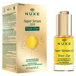 Caféine|Niacinamide|NUXE Super Serum [10] Yeux, Le concentré yeux anti-âge universel 15ml